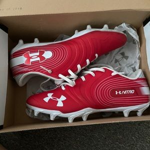 UA Nitro Low MC Red Cleats